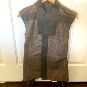Lamb leather beautiful Rick Owen’s vest.